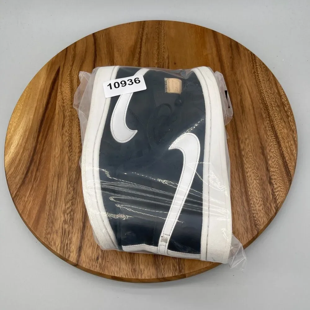 Nike Court Royale 2 Mid Shoes Womens Size 8.5 Black Leather Casual Sneakers